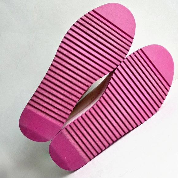 Toms Embroidered Floral On Canvas Platform Slip-On Shoes, Pink & Cream, Size 8.5 - Picture 8 of 16